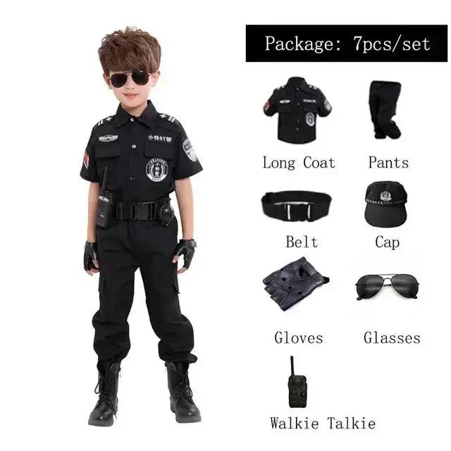  Kids Police Officer Cosplay Costume Realistic Look -  ToylandEU™
