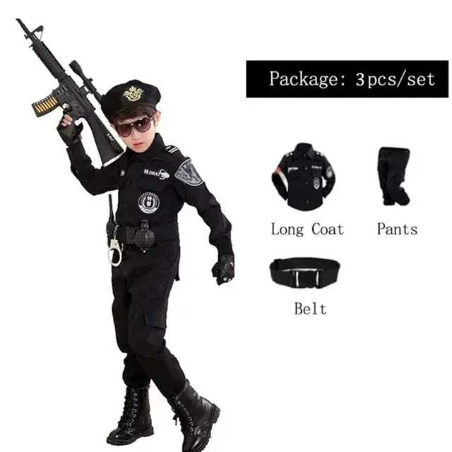  Kids Police Officer Cosplay Costume Realistic Look -  ToylandEU™