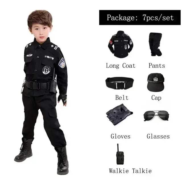  Kids Police Officer Cosplay Costume Realistic Look -  ToylandEU™