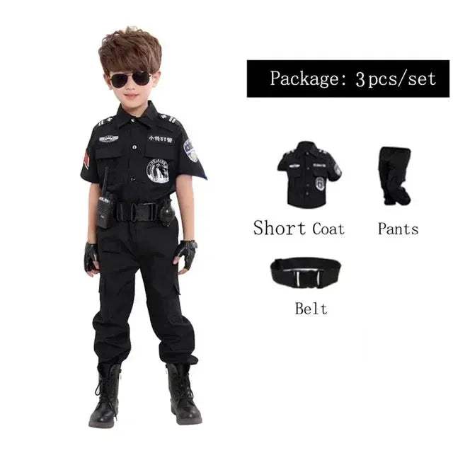  Kids Police Officer Cosplay Costume Realistic Look -  ToylandEU™