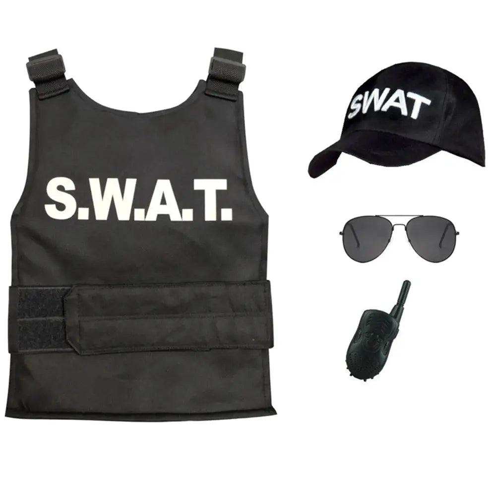  Kids Policeman Costume SWAT Uniform For Halloween -  ToylandEU™