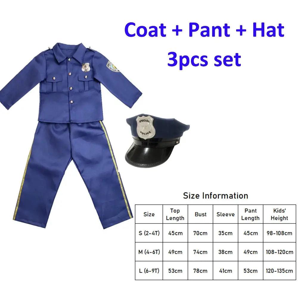  Kids Policeman Costume SWAT Uniform For Halloween -  ToylandEU™