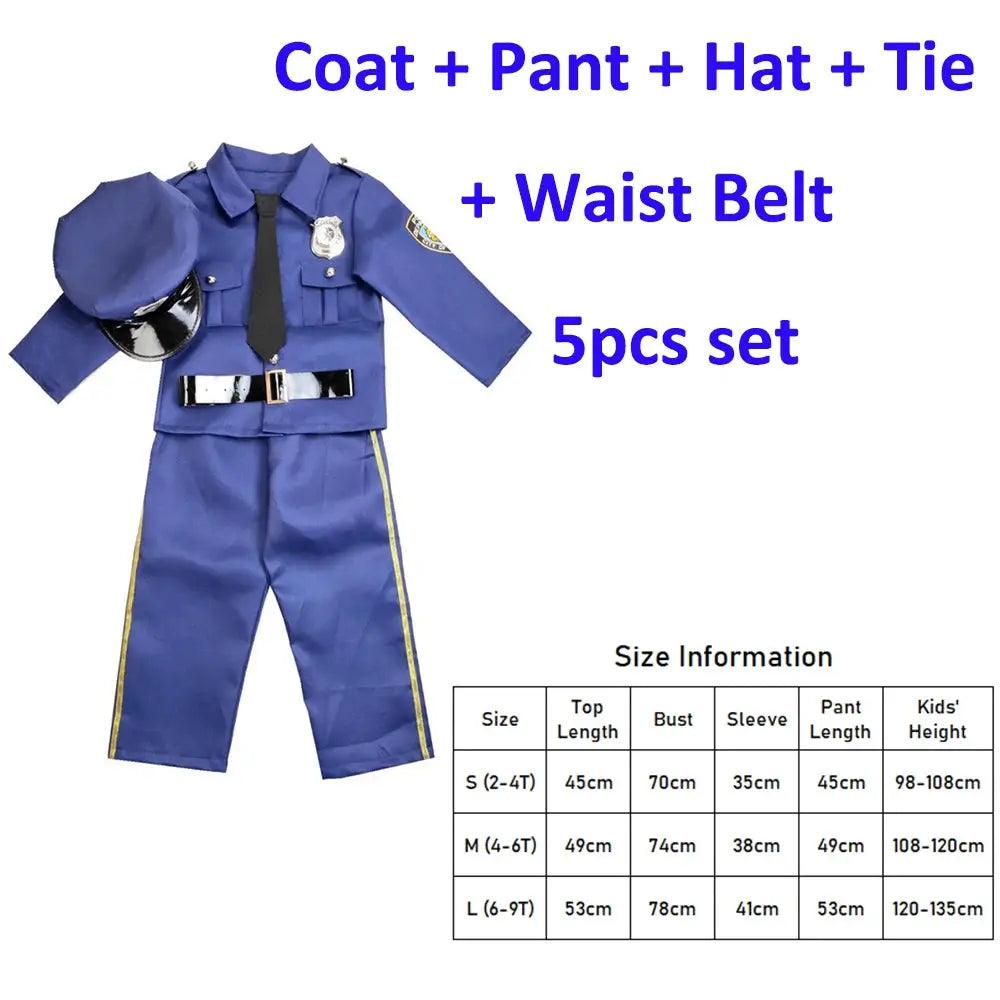  Kids Policeman Costume SWAT Uniform For Halloween -  ToylandEU™
