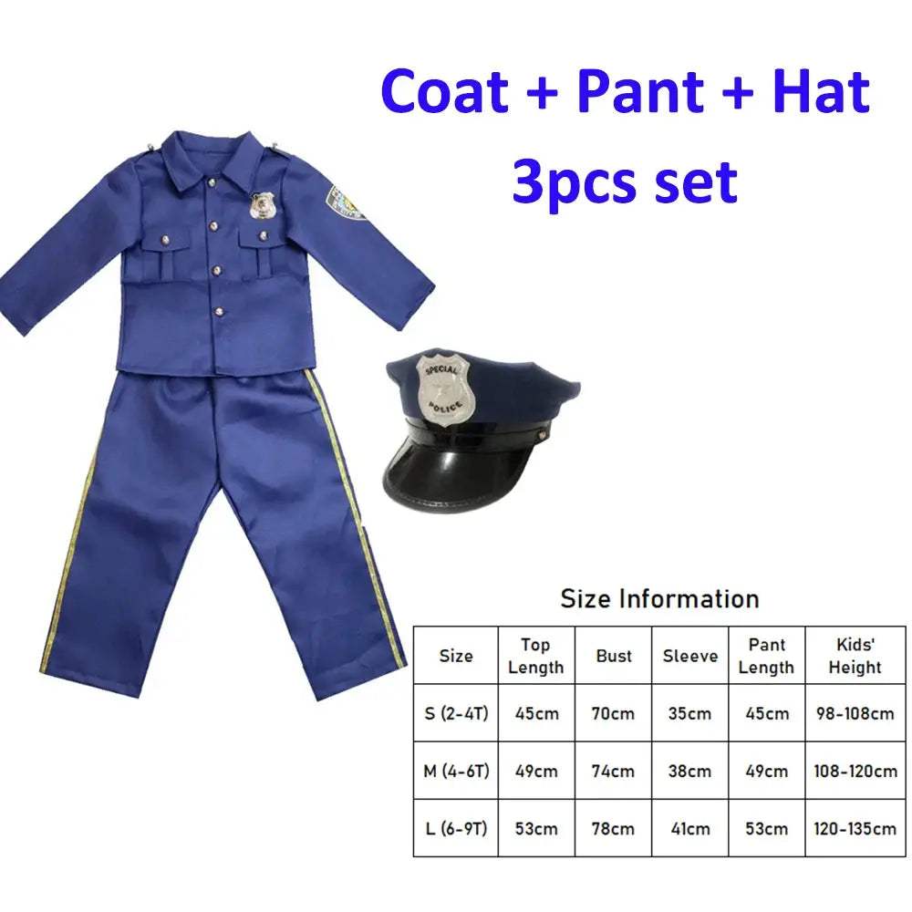  Kids Policeman Costume SWAT Uniform For Halloween -  ToylandEU™