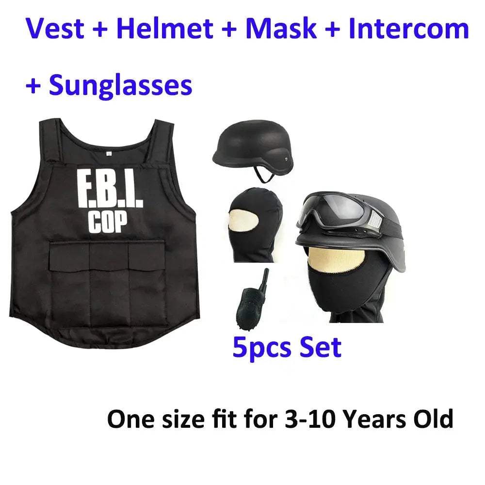 Kids Policeman Costume SWAT Uniform For Halloween -  ToylandEU™