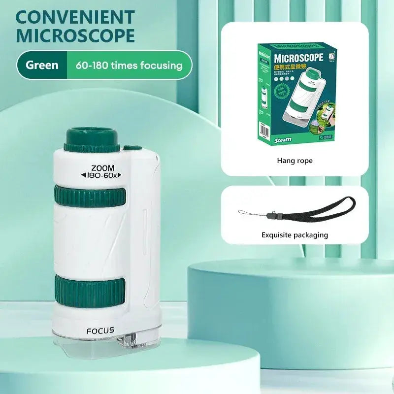 Kids Portable Microscope Kit Educational Science Toy - ToylandEU