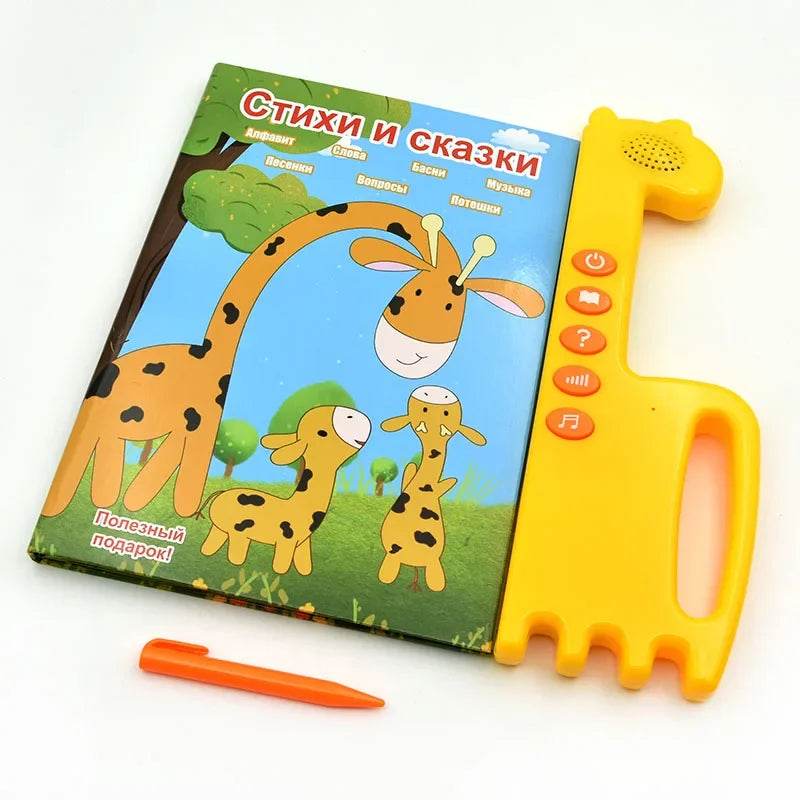 Kids Preschool Electronic Book Russian Alphabet Baby Learning Toys Reading Machines for Children Language Tablet Educational Toy - ToylandEU