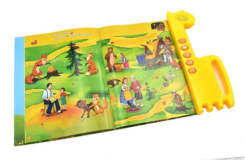 Kids Preschool Electronic Book Russian Alphabet Baby Learning Toys Reading Machines for Children Language Tablet Educational Toy - ToylandEU