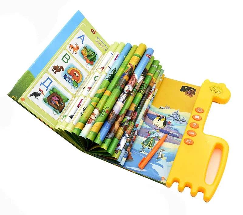 Kids Preschool Electronic Book Russian Alphabet Baby Learning Toys Reading Machines for Children Language Tablet Educational Toy - ToylandEU