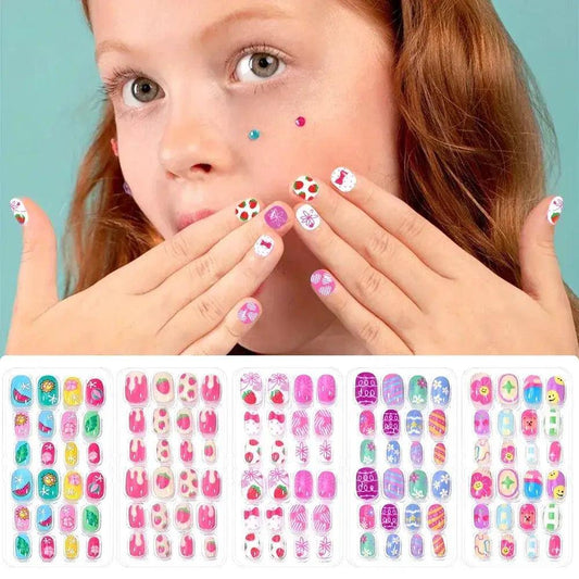  Kids Press On Nails Cartoon Acrylic Easy Fit 120Pcs -  ToylandEU™
