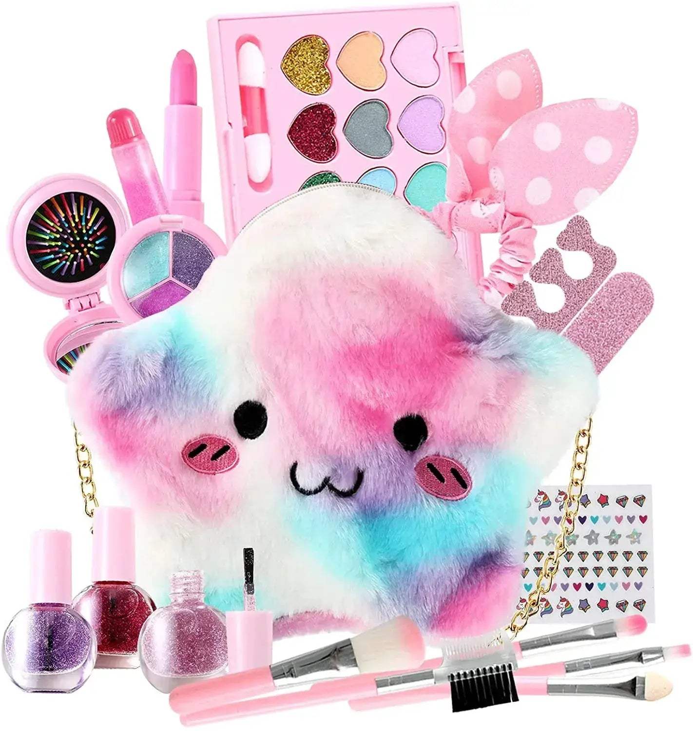 Kids Pretend Makeup Set Lipstick Eyeshadow Non Toxic - ToylandEU