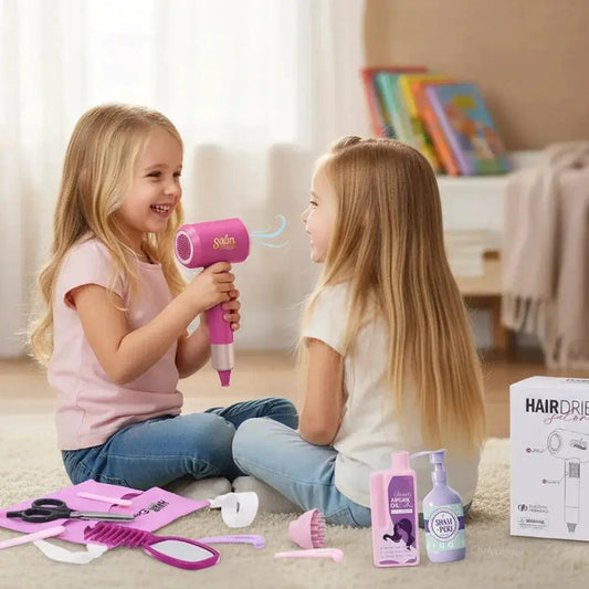  Kids Pretend Play Beauty Salon Set Hair Dryer Safe -  ToylandEU™