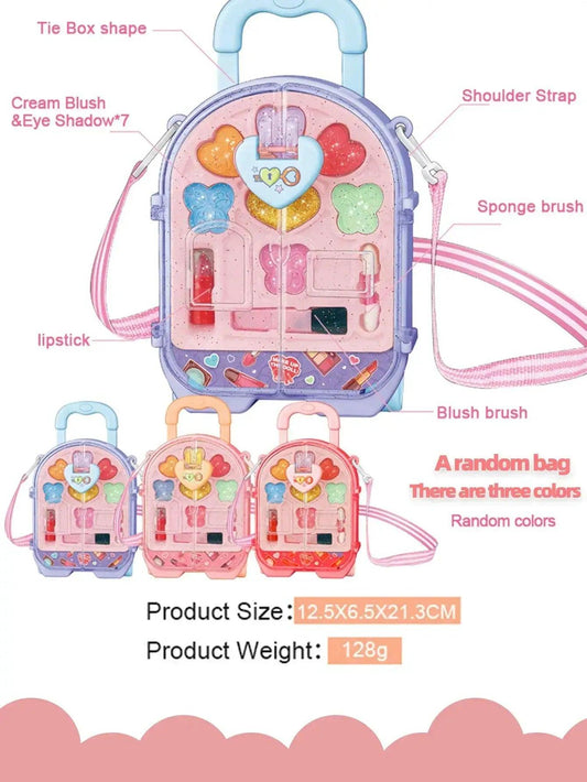  Kids Princess Makeup Kit Safe Non Toxic Gift Box Deluxe -  ToylandEU™