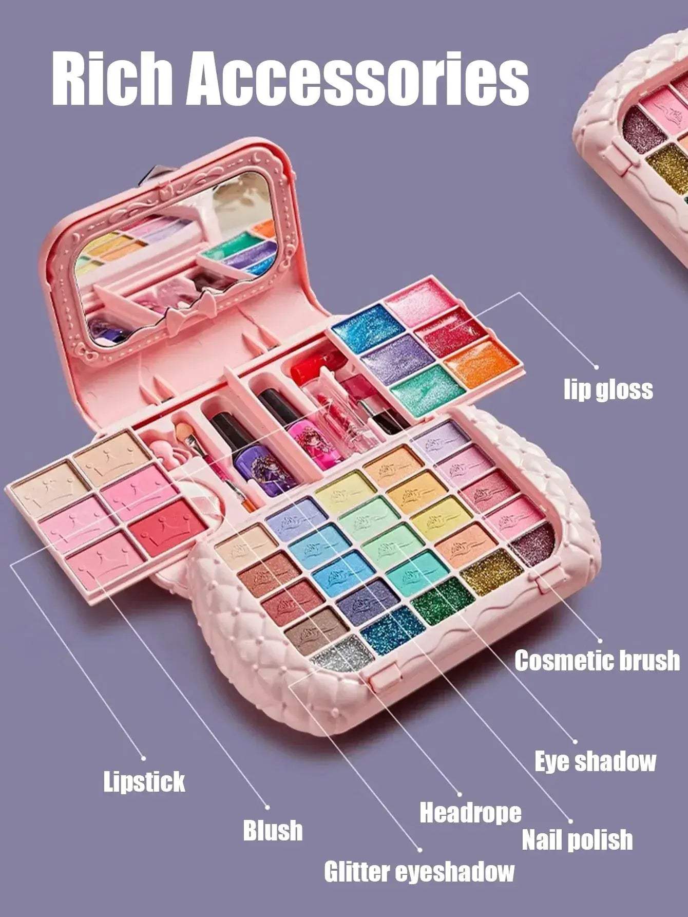 Kids Princess Makeup Set For Girls Safe Non Toxic Washable - ToylandEU