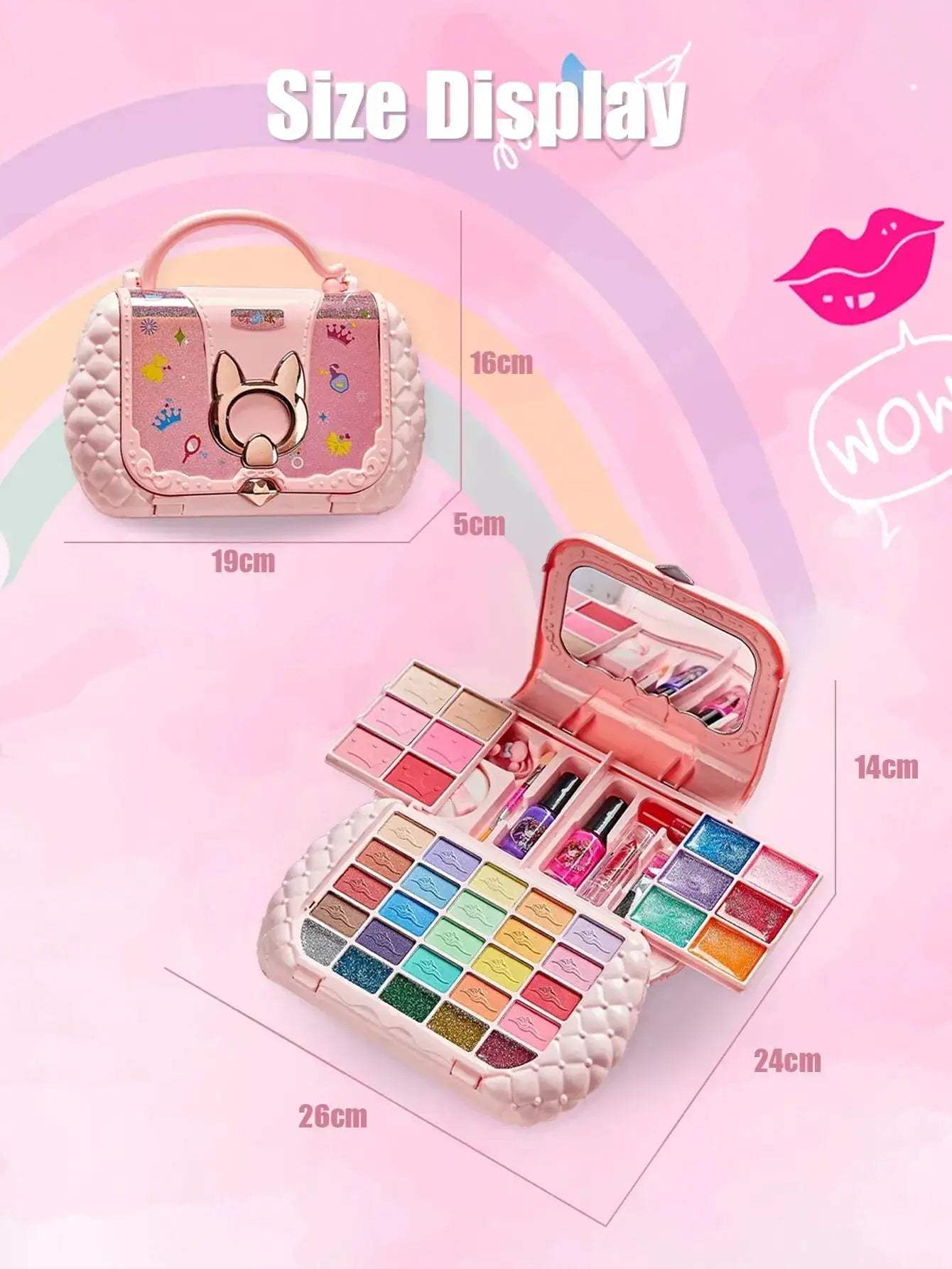 Kids Princess Makeup Set For Girls Safe Non Toxic Washable - ToylandEU