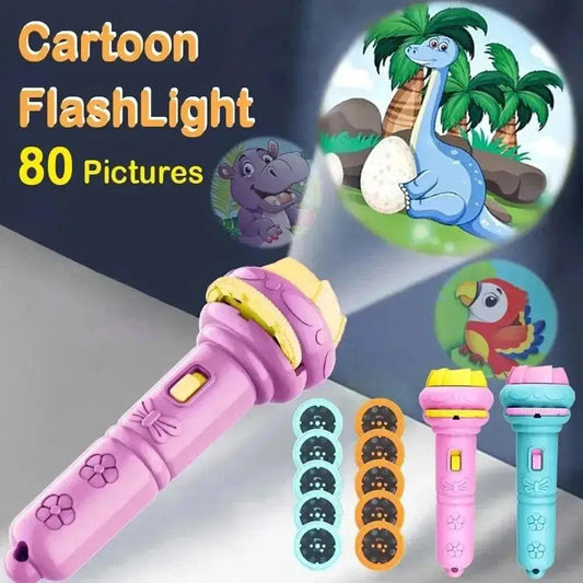  Kids Projection Cards Flashlight Projector Bedtime Gear -  ToylandEU™