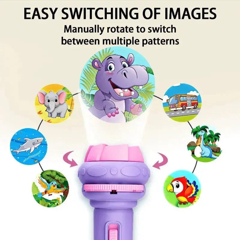 Kids Projection Cards Flashlight Projector Bedtime Gear -  ToylandEU™