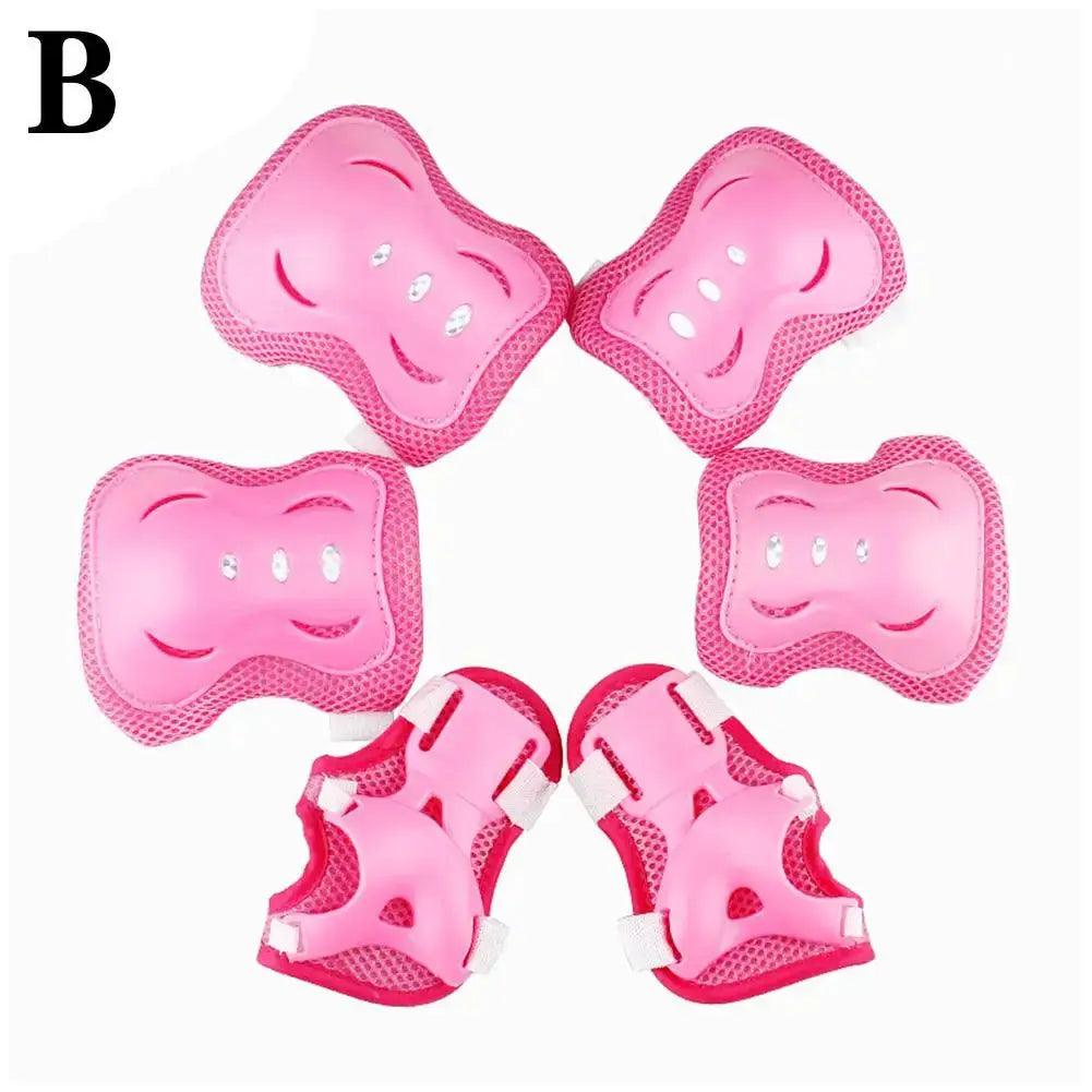  Kids Protective Gear 6pc Knee Elbow Pads Wrist Guards -  ToylandEU™