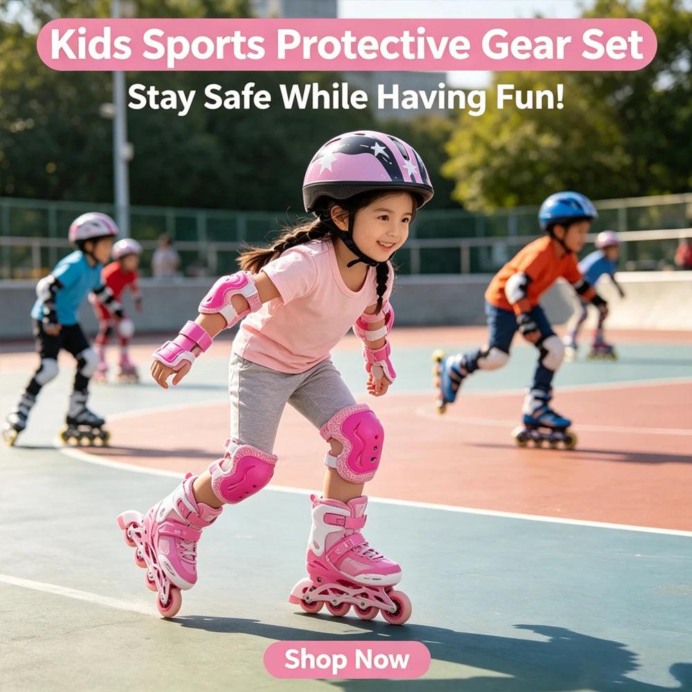 Kids Protective Gear Set | 7-Piece Adjustable Kit | Toylandeu™