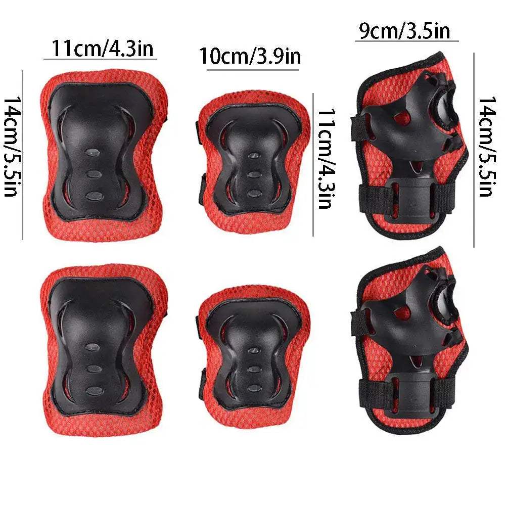 Kids Protective Gear Set Knee Elbow Pads And Wrist Guards - ToylandEU