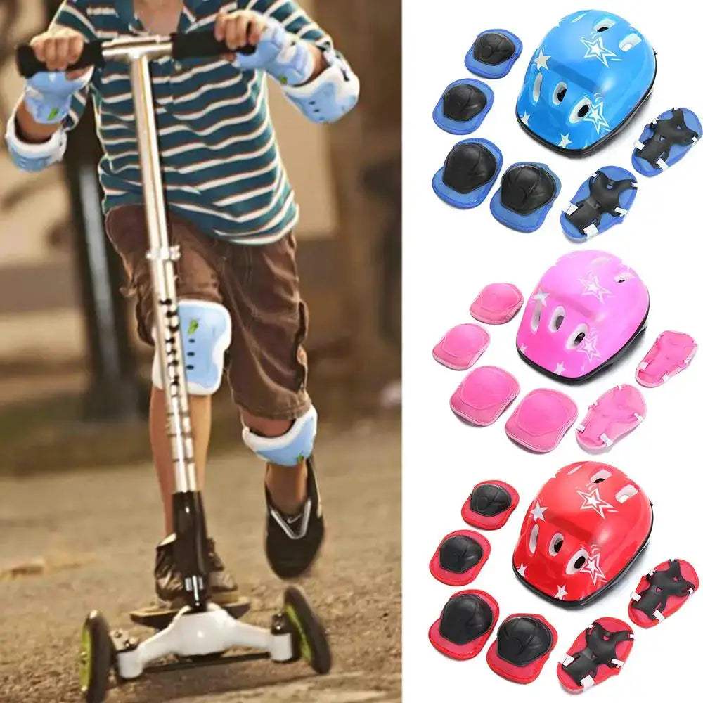 Kids Protective Gear Set With Adjustable Helmet And Pads - ToylandEU