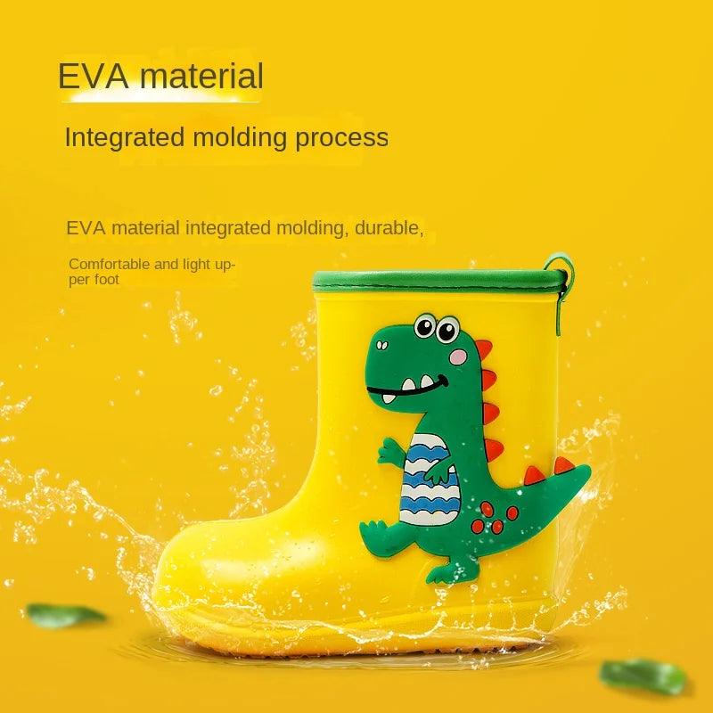 Kids Rain Boots | Dinosaur Print EVA | Toylandeu