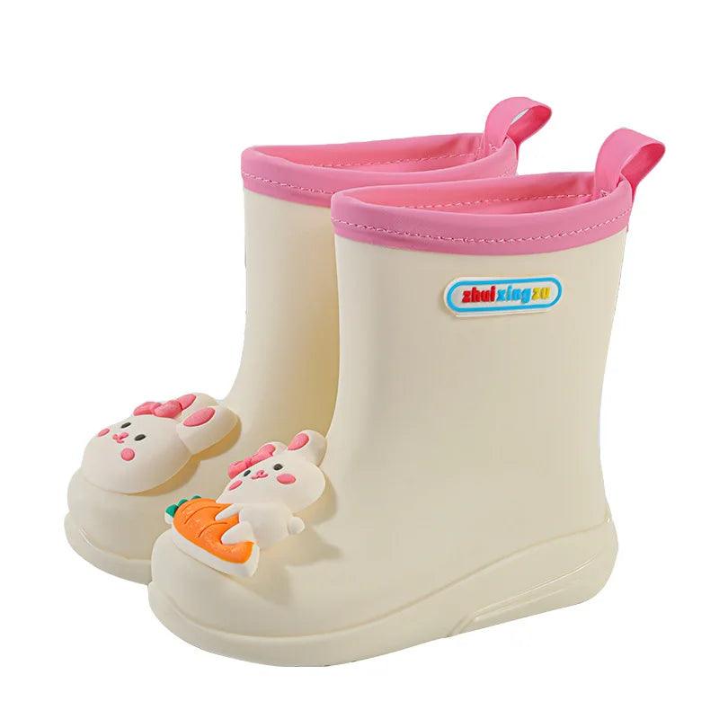 Kids Rain Boots | Waterproof Bunny Pattern | Toylandeu