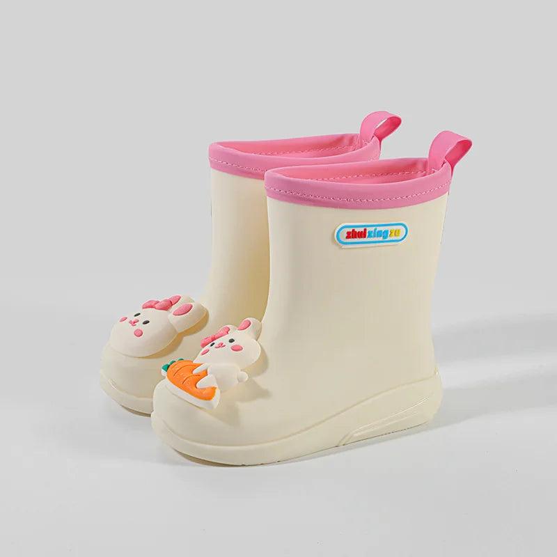 Kids Rain Boots | Waterproof Bunny Pattern | Toylandeu