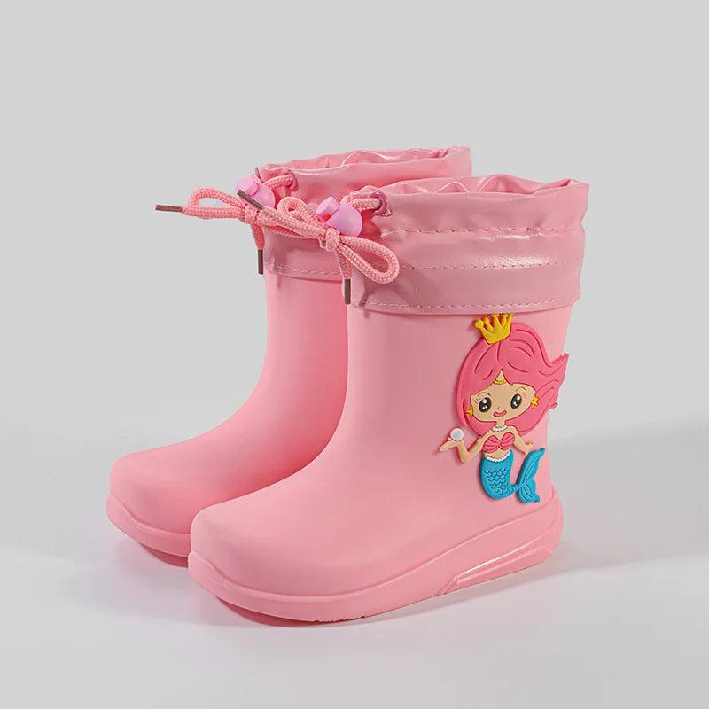 Kids Rain Boots | Waterproof Bunny Pattern | Toylandeu