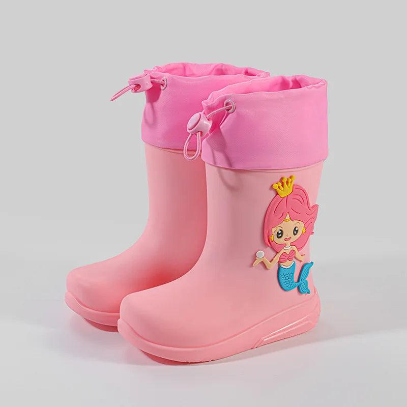 Kids Rain Boots | Waterproof Bunny Pattern | Toylandeu