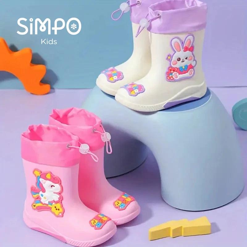 Kids Rain Boots Waterproof Non Slip | 7 To 13 Years | Toylandeu