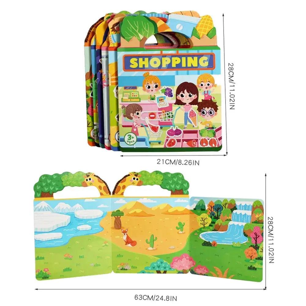  Kids Reusable Jelly Sticker Book DIY Creative Fun -  ToylandEU™