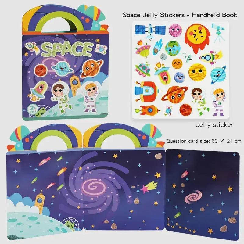  Kids Reusable Jelly Sticker Book DIY Creative Fun -  ToylandEU™