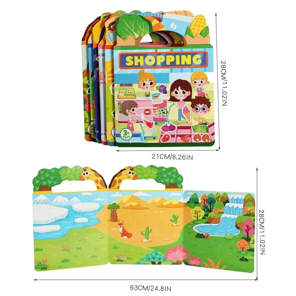 Kids Reusable Jelly Sticker Book For DIY Creative Fun - ToylandEU