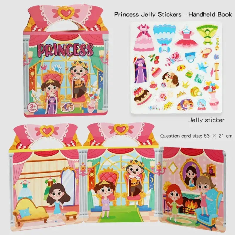 Kids Reusable Jelly Sticker Book For DIY Creative Fun - ToylandEU