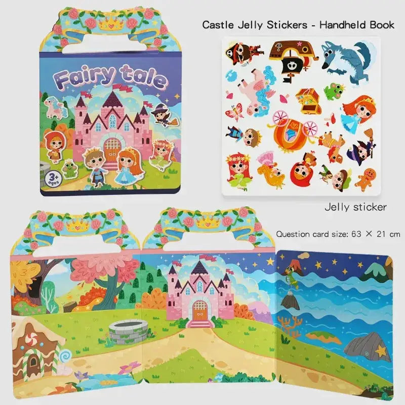 Kids Reusable Jelly Sticker Book For DIY Creative Fun - ToylandEU