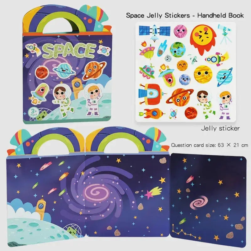 Kids Reusable Jelly Sticker Book For DIY Creative Fun - ToylandEU
