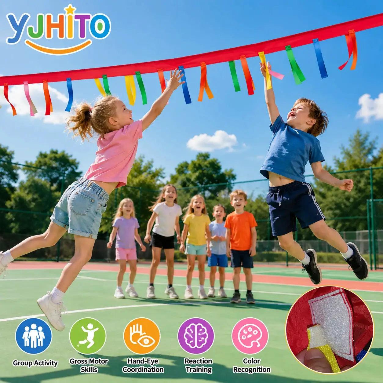  Kids Ribbon Jumping Game Sensory Integration Foldable -  ToylandEU™