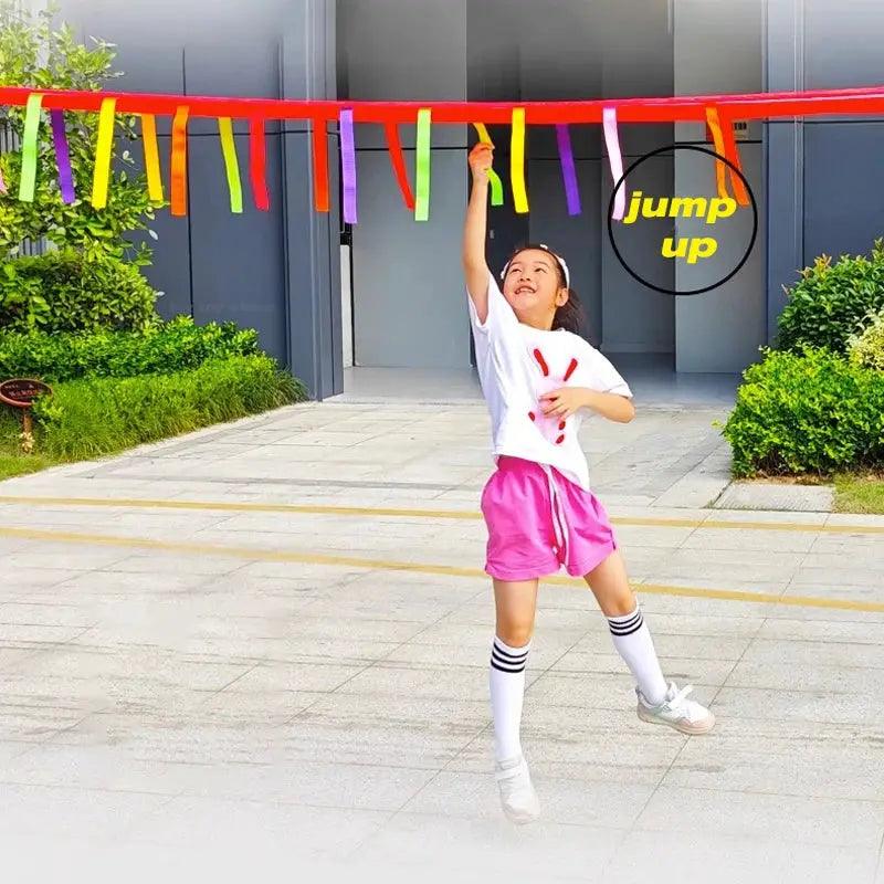  Kids Ribbon Jumping Game Sensory Integration Foldable -  ToylandEU™