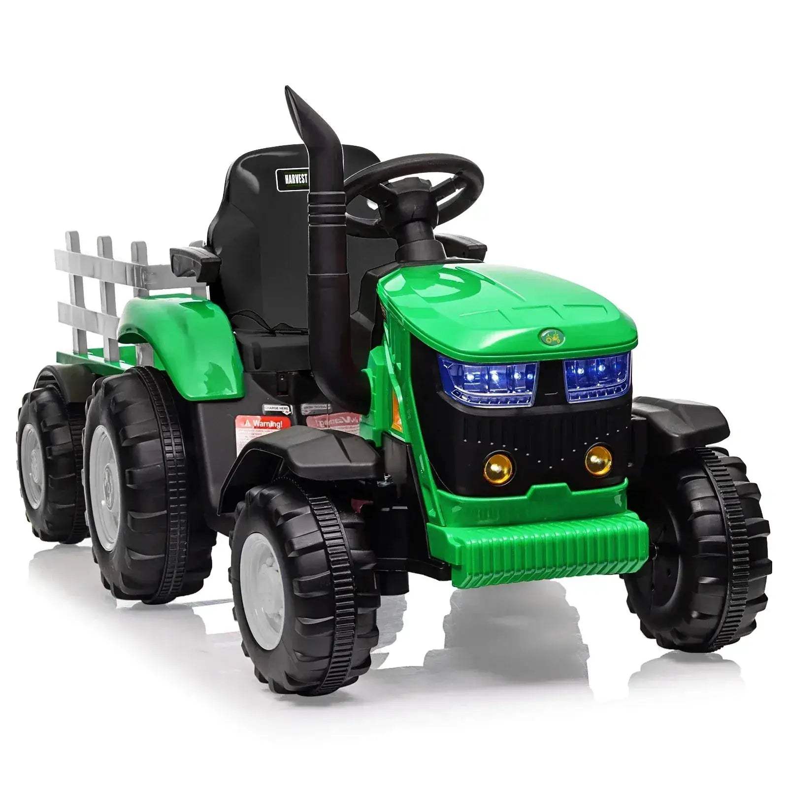 Kids Ride On Tractor With Remote Control And Bluetooth Music - ToylandEU
