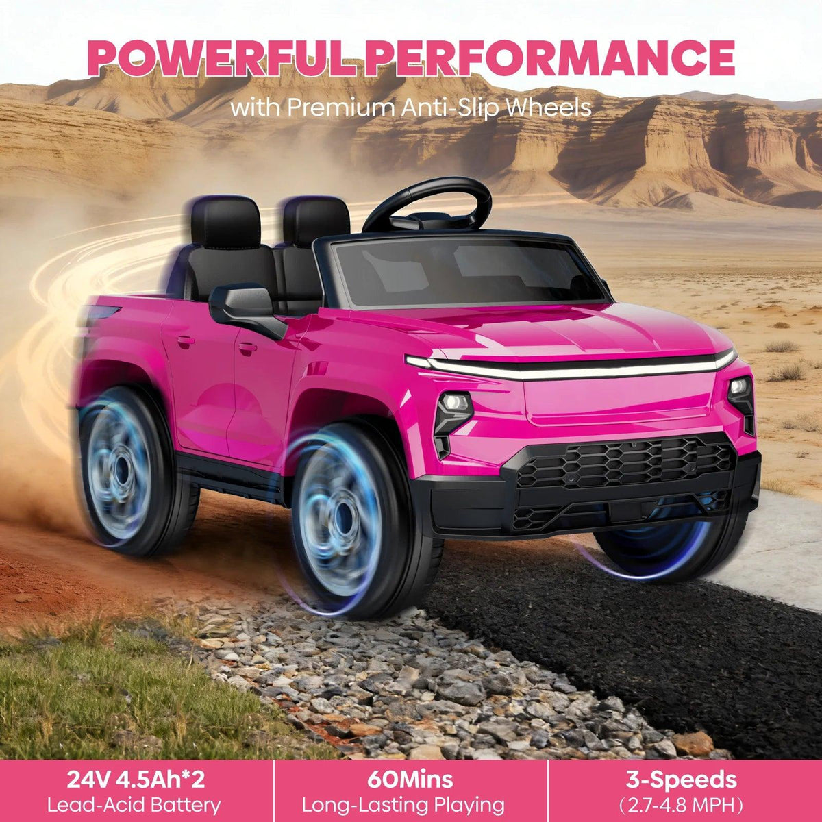 Kids Ride On Truck | 24V Remote Control | Toylandeu™