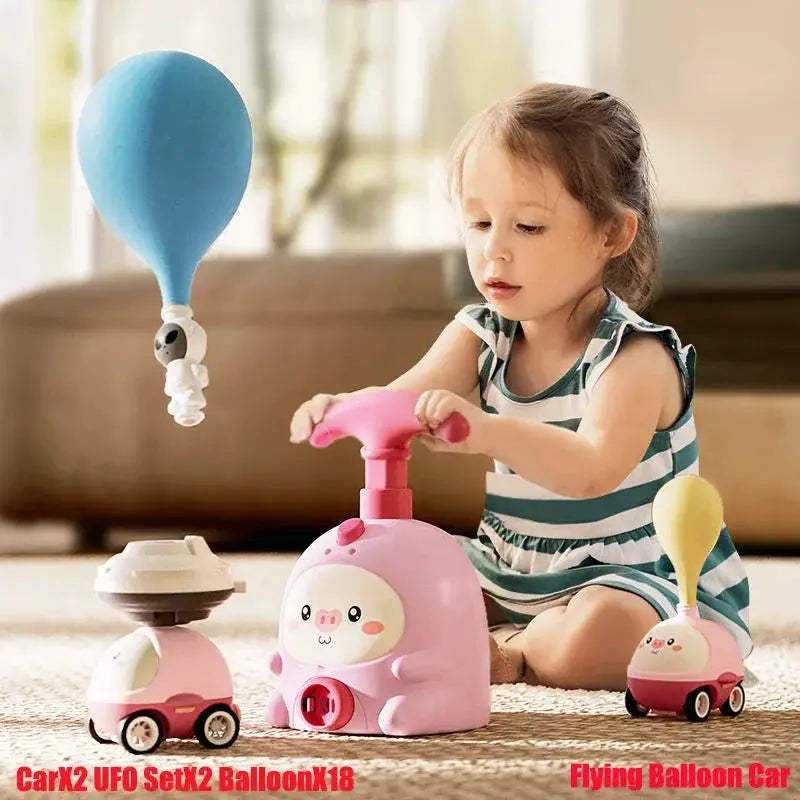 Kids Rocket Balloon Launcher Toy Educational Inertial Air Power - ToylandEU