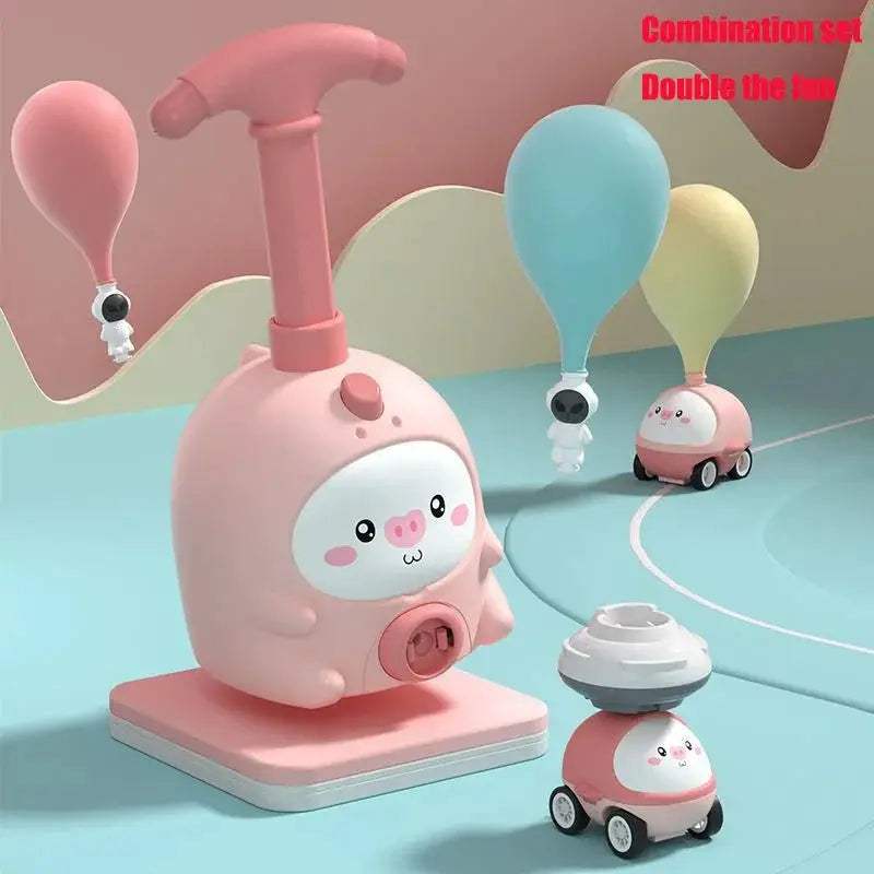 Kids Rocket Balloon Launcher Toy Educational Inertial Air Power - ToylandEU