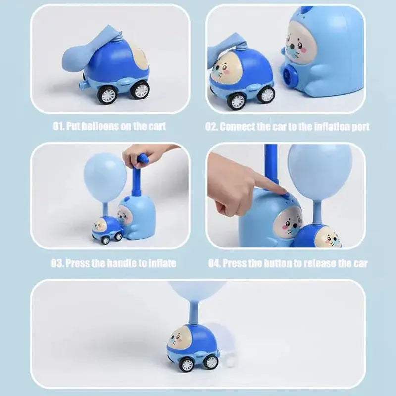 Kids Rocket Balloon Launcher Toy Educational Inertial Air Power - ToylandEU