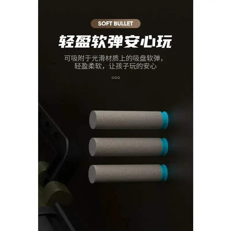 Kids Rocket Launcher Toy Gun With Soft Bullets Manual Loading - ToylandEU
