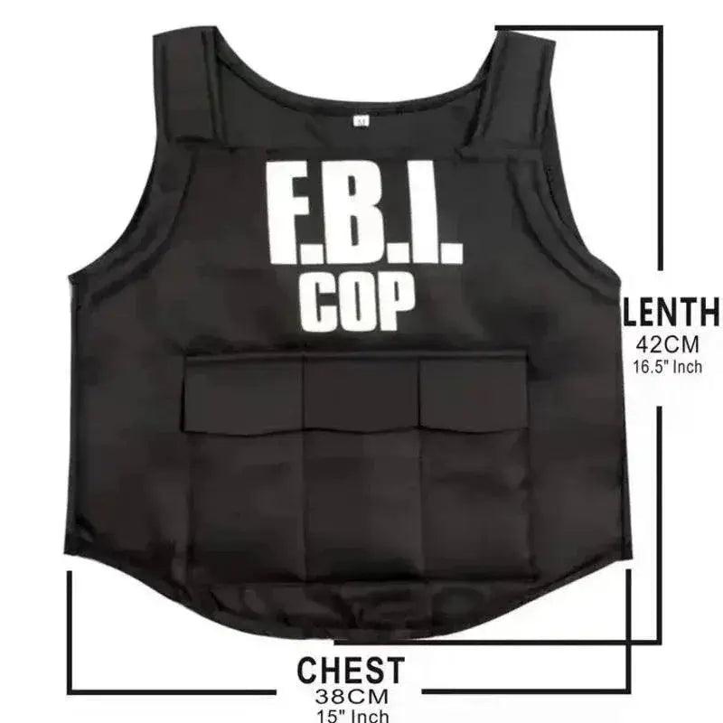  Kids SWAT Team Costume Set with Bulletproof Vest & Helmet for Fun Adventures -  ToylandEU™