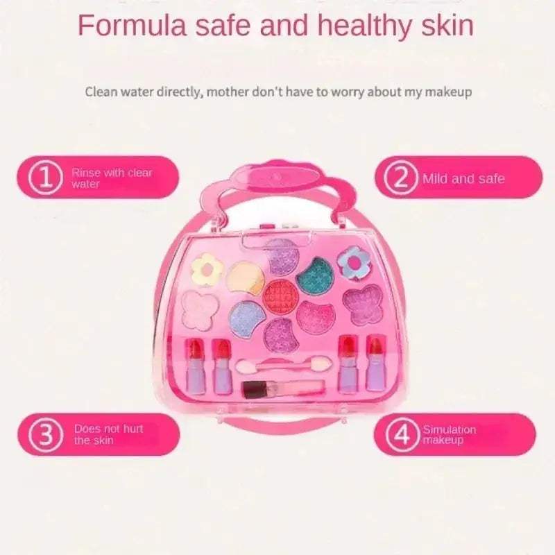 Kids Safe Makeup Box Set With Water Soluble Eye Shadow - ToylandEU