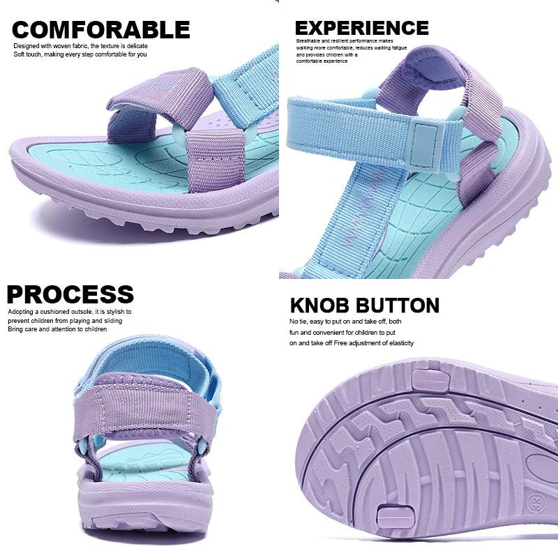  Kids Sandals | Breathable Hook Loop | Toylandeu™ 