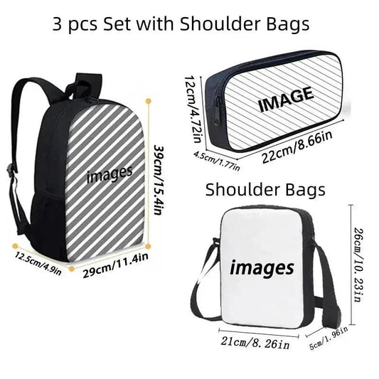  Kids School Backpack Set With Pen Case And Shoulder Bag -  ToylandEU™