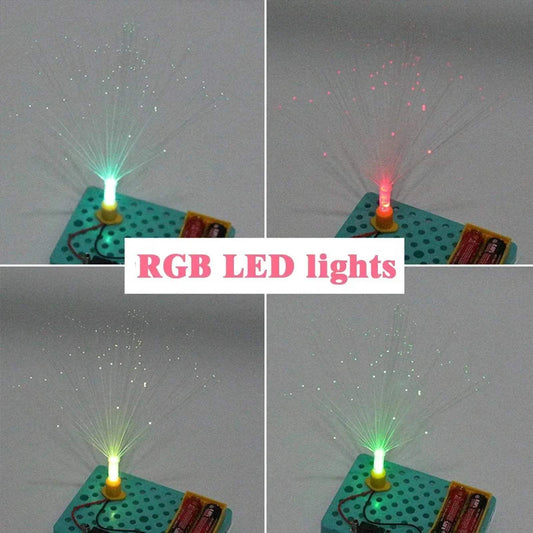  Kids Science Experiment Kits Colorful Fiber Optic Lights DIY Assembly Toy Children Educational Toy -  ToylandEU™